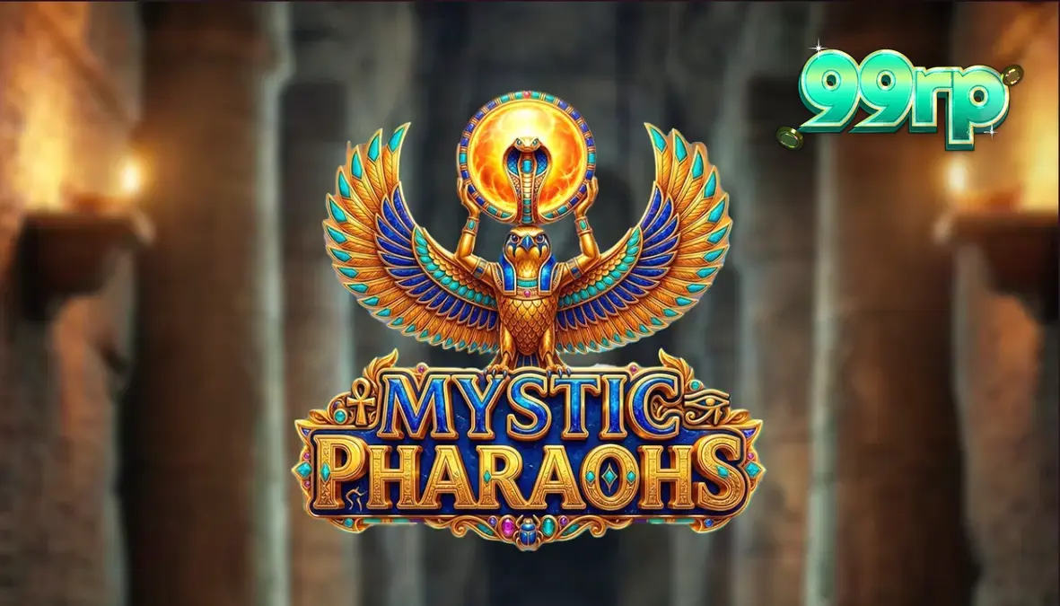 Tampilan visual slot Mystic Pharaoh dengan tema Mesir Kuno yang megah
